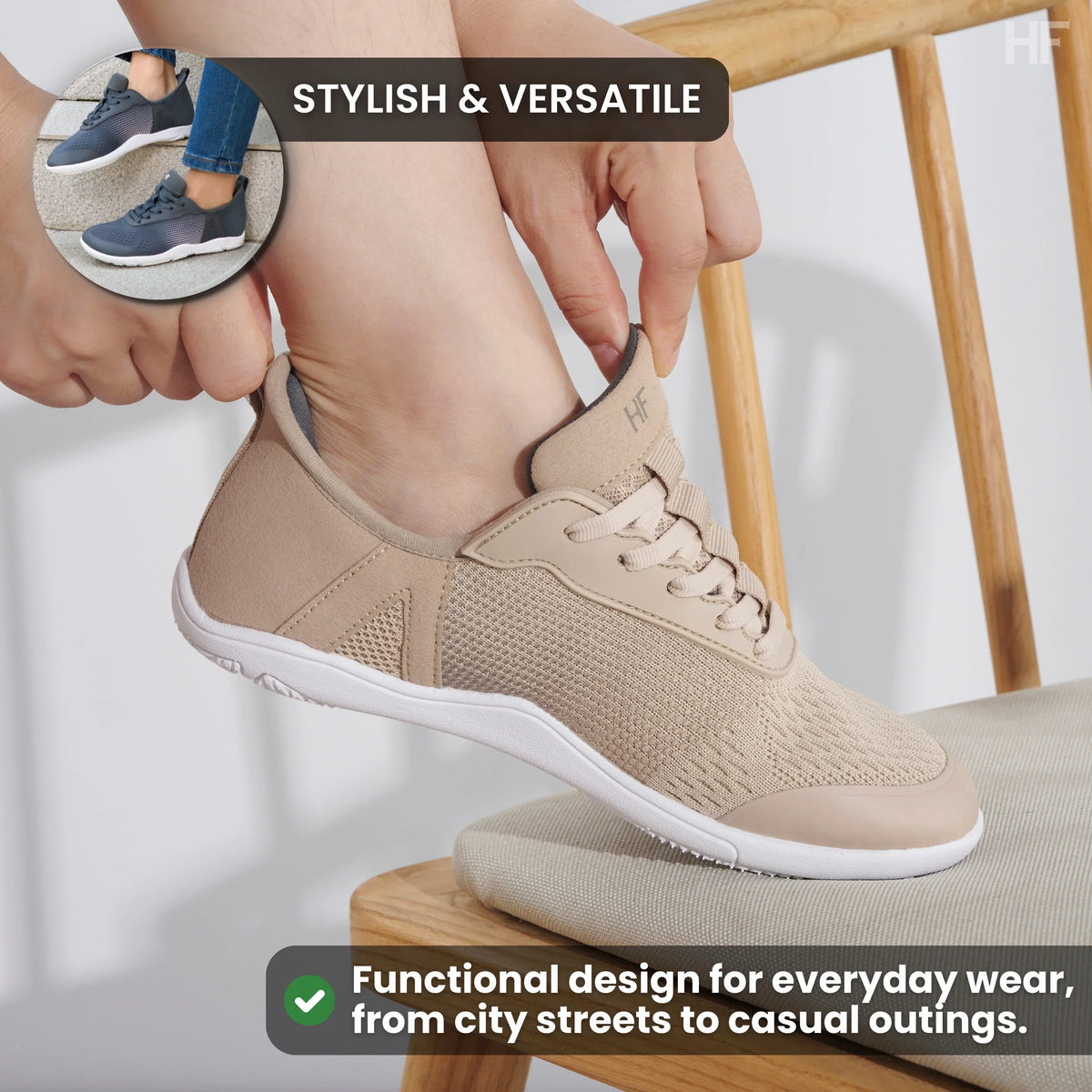 HF Stride – Hands-Free & Ergonomic Barefoot Shoes (CC)
