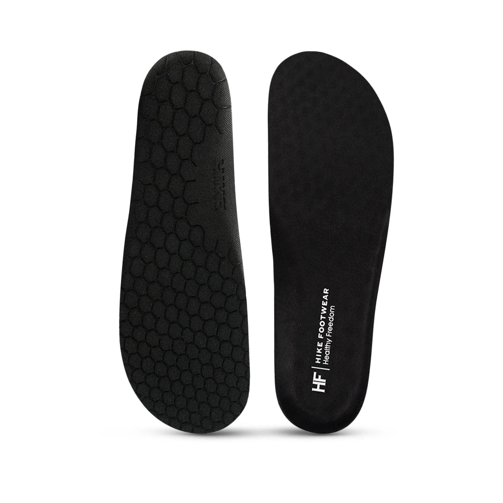 Black Barefoot Insoles – High-Density Foam Comfort